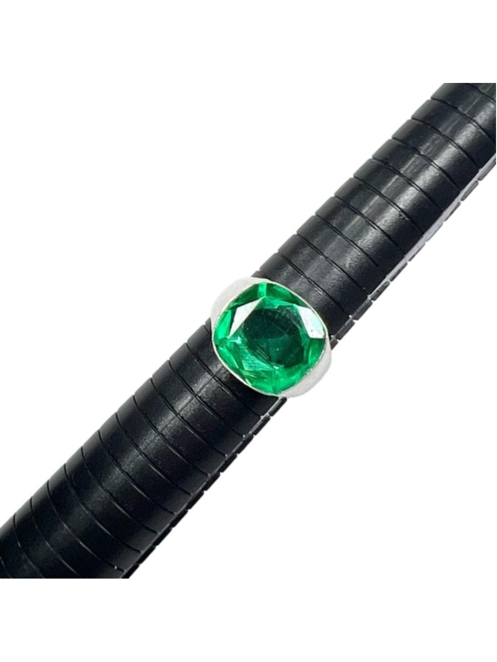 Peridot 925 synthetic Gemstone Unisex Ring size 10